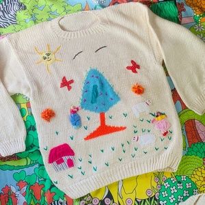 VTG 1980s Butterfly Sweater